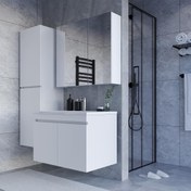 Resim Teta Home Tokyo 80 Cm Mdf Banyo Dolabı Seti +Boy Dolabı 