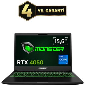 Resim MONSTER Abra A5 V20.7.2 Intel Core I7 13620h 32gb Ram 1tb Ssd Rtx 4050 Freedos 15,6" Fhd 165 Hz 