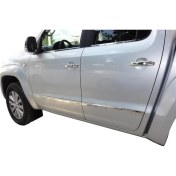 Resim Spider Volkswagen Amarok Yan Kapı Çıtası 4 Parça Paslanmaz Çelik 2010-2016 