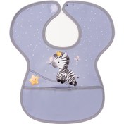 Resim Sevi Bebe Cırtlı Muşamba Önlük Zebra Art 22-183 Lila 