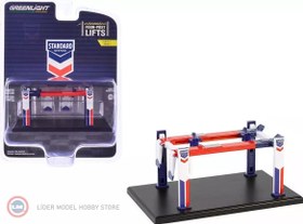 Resim 1:64 Greenlight Lift Auto Body Shop Four-Post Lifts Series 6 Standard Oil 