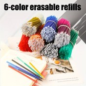 Resim 120 adet/Set Yeni Yaratıcı Yüksek Kaliteli 6 Renk Silinebilir Dolgu Seti 0.5Mm Yıkanabilir Kolu Sihirli Silinebilir Jel Dolgu, Öğretmenler İçin Çok Uygun Hediye, Okula Dönüş, Okul Malzemeleri 