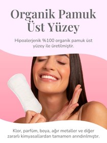 Resim ENROUSH Organik Pamuklu Günlük Ped | Doğal - 24 Adet 