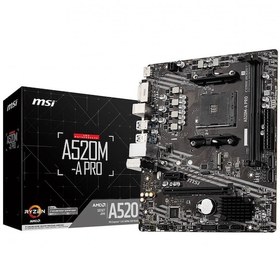 Resim MSI A520M-A PRO DDR4 4600/1866Mhz M.2 M.ATX AM4 