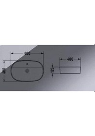 Resim Puroser Letoon White Tezgah Üstü Çanak Lavabo 