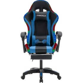 Resim Fashcolle Blue Star Işıklı - Masaj Özellikli Oyuncu Koltuğu Mavi-Siyah 