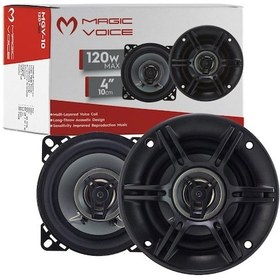 Resim MAGICVOICE MGV-10 10 CM 120W KAPAKLI TWEETERLI HOPARLÖR (2Lİ TAKIM) 