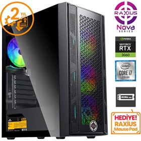 Resim Nova G1 i7 3060-17FF04 Core i7 11700F 16 GB RAM 1 TB SSD+1 TB SSD RTX 3060 FreeDOS Gaming Masaüstü Bilgisayar 