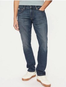 Resim Calvin Klein Erkek Slim Fit Normal Paça Mavi Mavi 