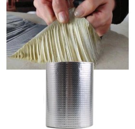 Resim Nemere 2 Metre Sızdırmaz Bant 96MM Metalik Tamir Bandı Boru Çatlak Onarım Bandı 