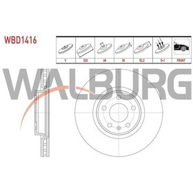Resim Walburg-wbd1416 - Fren Dıskı On Havalı 5 Bjn 320 30 68 52,2 A4 