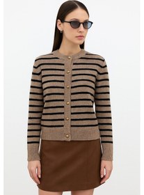 Resim Fashion Friends Bayan Hırka 25k0288k1 Bej Bej 