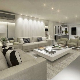 Resim LUXURY VİLLA Luxury Beyaz Camlı Orta Sehpa 90x90 Yükseklik 28cm 