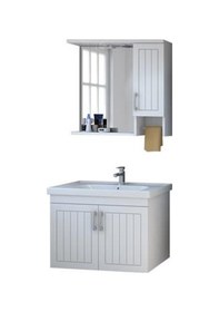 Resim Denko Lotus 80 Cm Mdf, Lake Banyo Dolabı Takımı Çok Renkli 