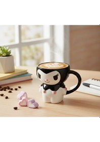 Resim Büro Ev Ofis Hediyesi İçin Tekli Skuromi Motif Kapaklı Kupa 