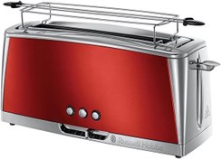 Resim 23250-56 Luna Solar Kırmızı Uzun Ekmek Kızartma Makinesi Russell Hobbs