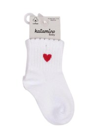 Resim Katamino Felyon Kız Bebek Çorap 46355 Beyaz 