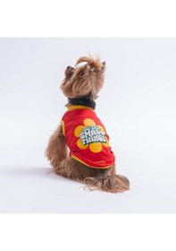 Resim Red-kırmızı Small Things Tişört Kedi Köpek Tişörtü-kedi Köpek Kıyafeti 