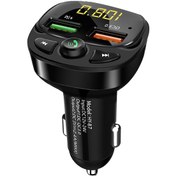 Resim Symbee Araç Fm Transmitter, 3.4a Çift Usb Hızlı Şarj, Bluetooth 5.0, Tf Kart/u Disk Desteği, 12-24v 