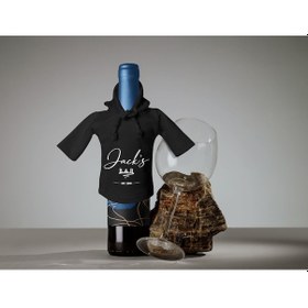 Resim Bk Gift Kişiye Özel Mini Siyah İçki Şişesi Tişörtü , Ev Bar Dekoru, Viski, Şarap, Votka, Rakı Şişesi Tişörtü, Ev Barı-1 