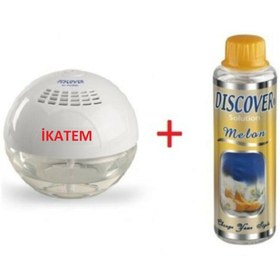 Resim Discover Ikatem Sihirli Küre Hava Temizleme Makinesi Işıksız + 1 Adet Melon Solüsyonu 