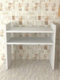 Resim Mutfak Tezgah Üstü Mikrodalga Fırın Rafı Dolap Düzenleyici Raf 