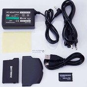 Resim PSP Pil 2000 3000 Batarya PSP Kapak Memory Stick Adaptör PSP Şarj Aleti PSP Data Kablo Ekran Koruma 