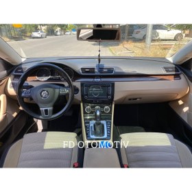 Resim Genel Markalar Volkswagen Passat Cc Konsol Siyah , Trimler Koyu Meşe Renk Torpido Konsol Maun Kaplama 
