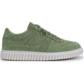 Resim Tamer Tanca Erkek Hakiki Deri Yeşil Sneakers & Spor Ayakkabı 352 22234 Erk Ayk Y25 Yesıl Suet Yeşil 