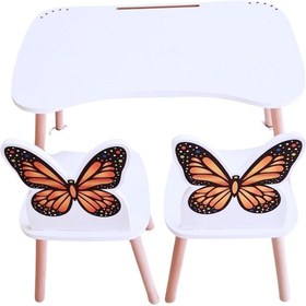 Resim 4-12 Yaş Çocuk Aktivite 1 Masa 2 Sandalye Takımı 