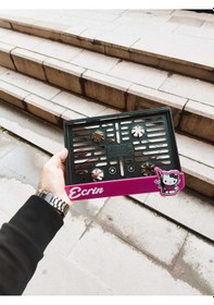 Resim Motorsiklet Plakalık Lazer Kesim Pleksi Keleşli Hello Kity Lmotor Plakalık Kişiye Özel Plakalık 