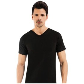 Resim Erkek Termal Kısa Kol Yarım Kol Termal Body Siyah 