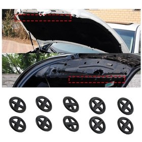 Resim Lasonstiges 10 Adet Araba Kaput Yalıtım Tutucu Plastik Klip Perçin Nissan Qashqai J10 Devriye Micra K12 Rogue T32 65832-f5000 65832f5000 