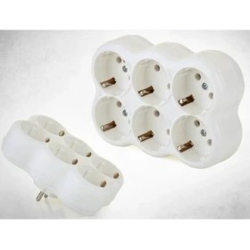 Resim Toptancı Kapında Topraklı Çoğaltma Prizi 6 Lı Golyat 