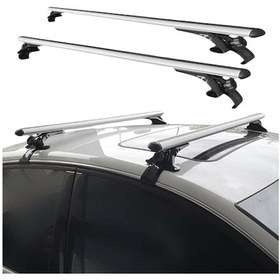 Resim Mitsubishi Lancer 2017-2021 Oluksuz Tip Ara Atkı Tavan Barı Portbagaj Bağlantı Ayakları - Gri Set 