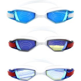 Resim Bermuda Aynalı Silikon Antifog Yüzücü Gözlüğü Çok Renkli 