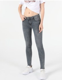 Resim Colin's Colins Super Slim Fit Orta Bel Dar Paça Kadın İndigo Jean Pantolon Cl1054582 Q1.v1 Dn08303 Denim 