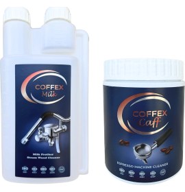 Resim Coffex Espresso Kahve Makinesi Temizleyici İkili Paket Plastik Malzeme ile Türkiye Menşeli 