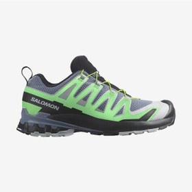 Resim Salomon 472719 Xa Pro 3d V9 Flint Stone/green Gecko/black Erkek Outdoor Ayakkabı Gri 