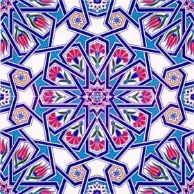 Resim Kütahya Hedef Çini AC10 20 x 20 Dekoratif Çini 