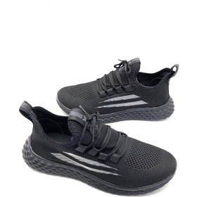 Resim İlgen Ortopedik Hafif Yumuşak Unisex Spor Ayakkabı Siyah 