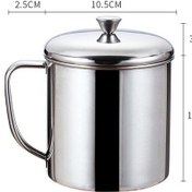 Resim Paslanmaz Çelik Su Süt Kahve Çay Bardağı Kamp Kupa Ev Seyahat Tumbler 10cm 600ml Çok Renkli 