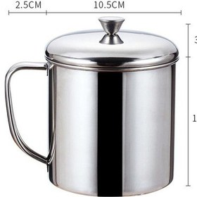 Resim Paslanmaz Çelik Su Süt Kahve Çay Bardağı Kamp Kupa Ev Seyahat Tumbler 10cm 600ml Çok Renkli 