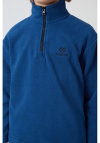 Resim Tommylife Tommy Life Parlament Kalın Yumuşak Dokulu Standart Fit Nakışlı Polar Erkek Çocuk Sweatshirt - 11221 Parlament 