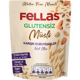 Resim Fellas glutensiz müsli - karışık kuruyemişli 270g 