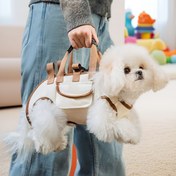 Resim 3’ü 1 Arada Ayarlanabilir Evcil Hayvan Taşıma Çantası ve Çıkarılabilir Tasma Seti, Küçük Köpekler ve Kediler için Ergonomik Sırt Çantası – Dış Mekan Seyahat 