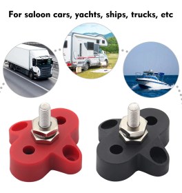 Resim Creatorally Tek Ağır Terminal(M6), Kırmızı ve Siyah, Kırmızı Bakır Terminal + Daralan Borulu (Yurt Dışından) 