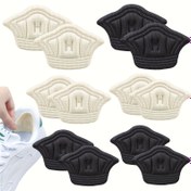Resim 10'lu Ayarlanabilir Kendinden Yapışkan Spor Ayakkabı Topuk Pedleri - Dayanıklı, Kaymaz, Konforlu Ayak Yastıkları, Tüm Gün Destek (0.5cm/0.2in ve 1cm/0.4in Seçenekleri) - Sünger Malzeme, Yumuşak, Konforlu, Şok Emici Topuk Yastıkları 