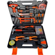 Resim Hırdavat Kırmızı 105 Parça Ev Tamir ve Bakım Alet Takım Çantası 