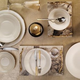 Resim Aryıldız Alisa Gold 24 Parça 6 Kişilik Yemek Takımı 